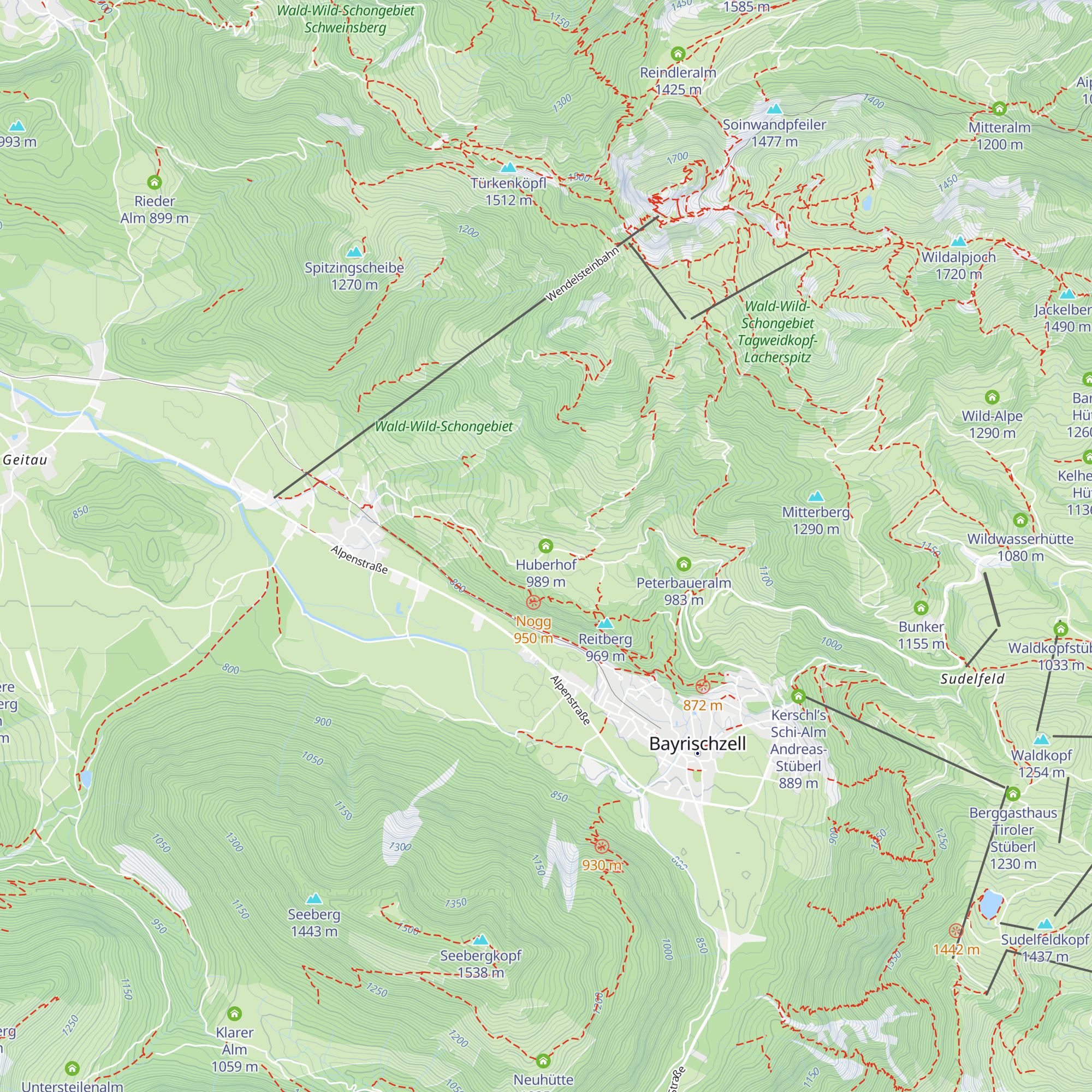 Huberhof map