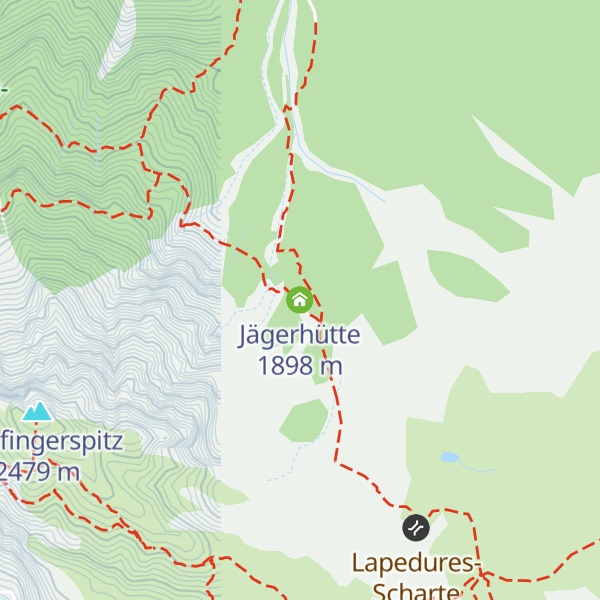 Map of Jägerhütte