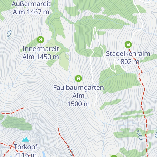 Map of Faulbaumgarten Alm