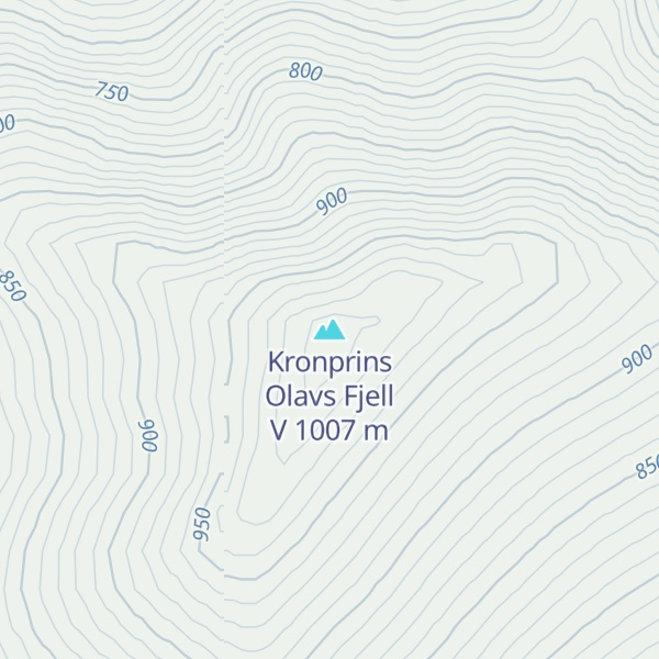 Map of Kronprins Olavs Fjell V