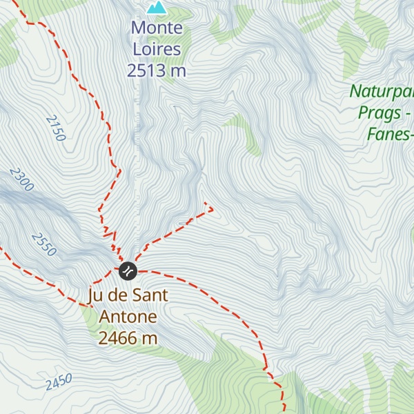 Map of Piz de Sant Antone