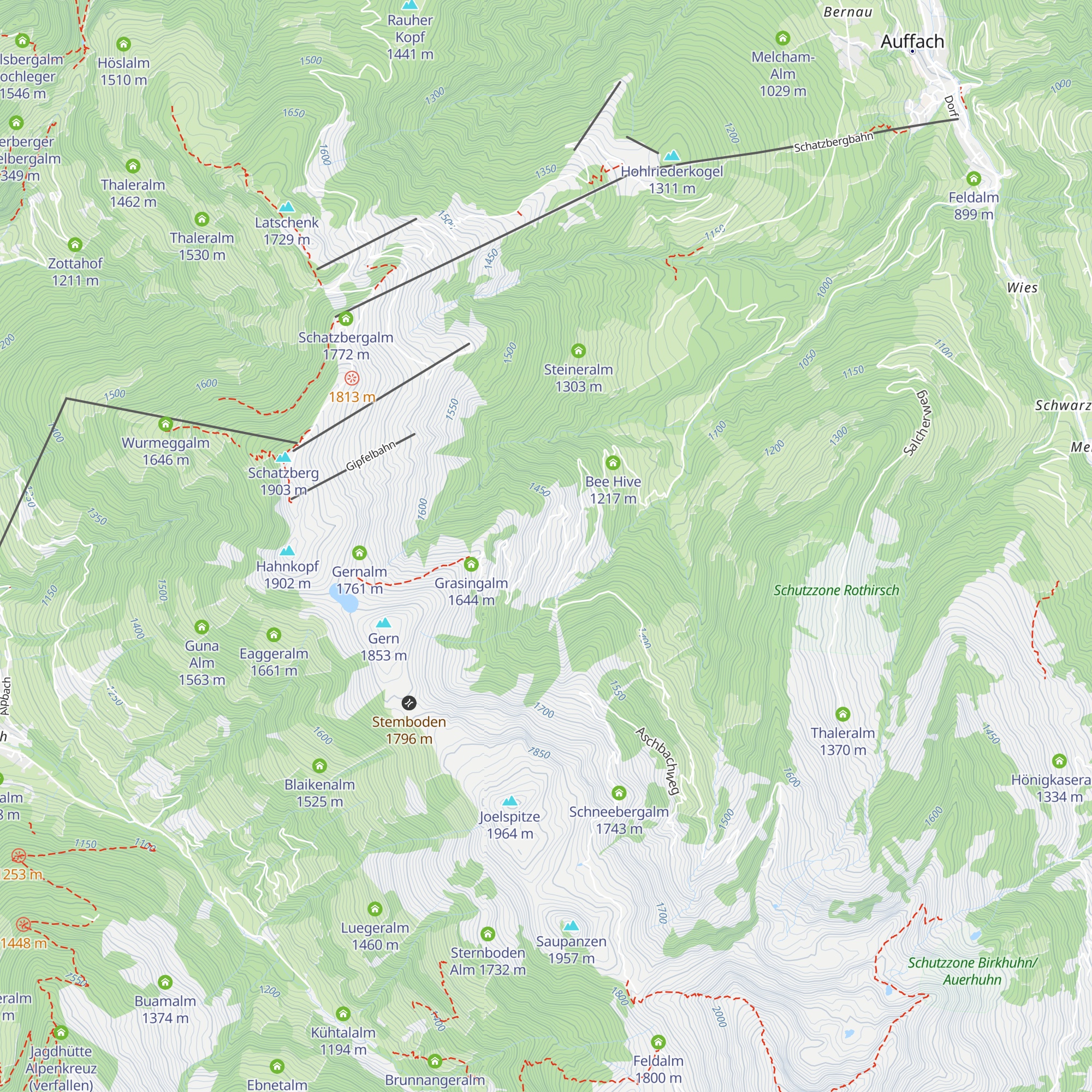 Talstner Niederalm map