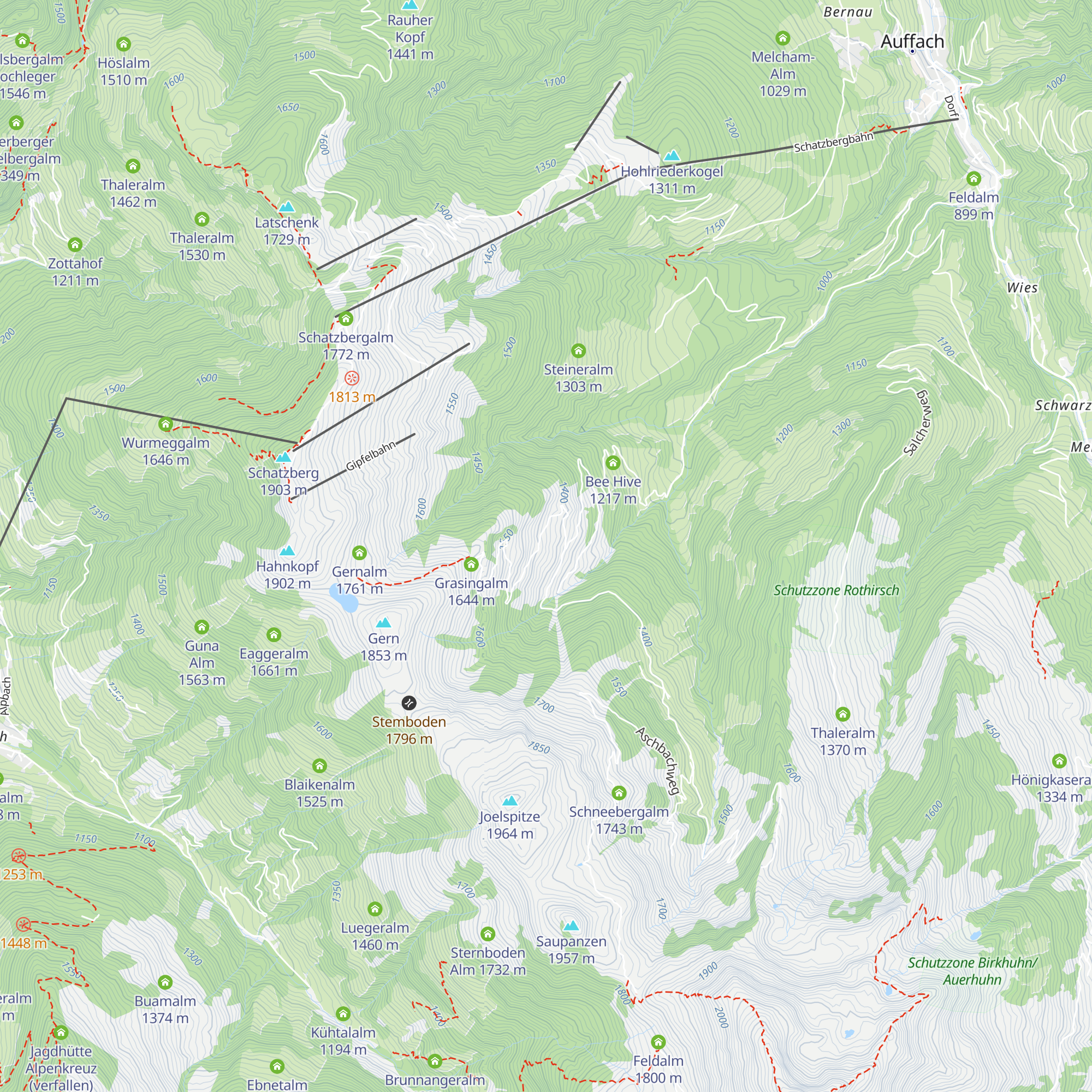 Talstner Niederalm map