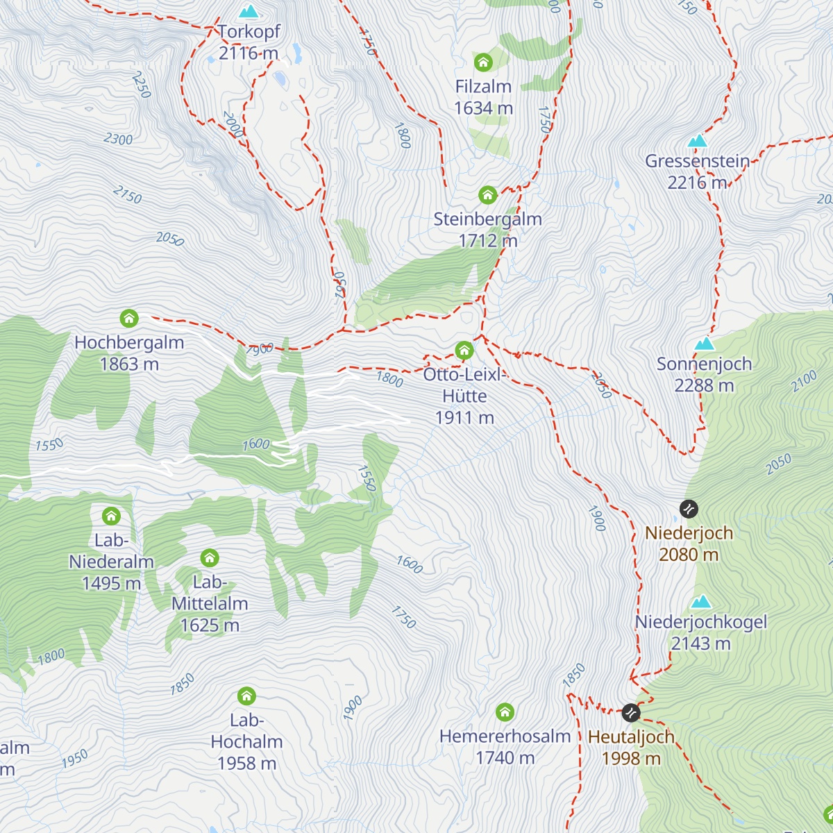 Koathhüttenalm map