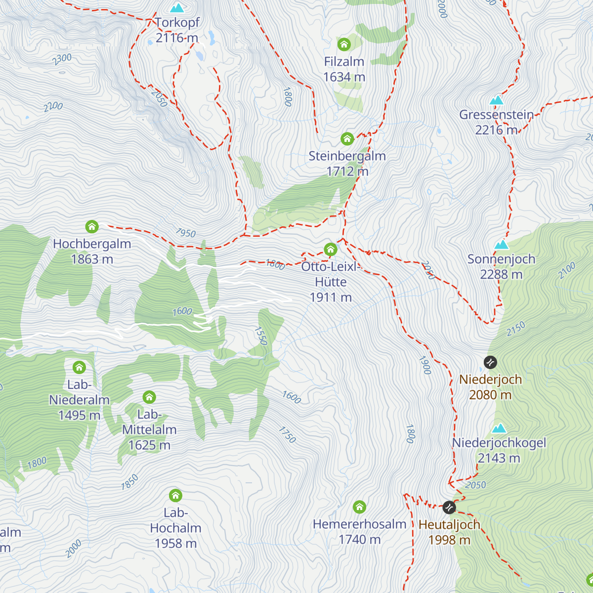 Koathhüttenalm map