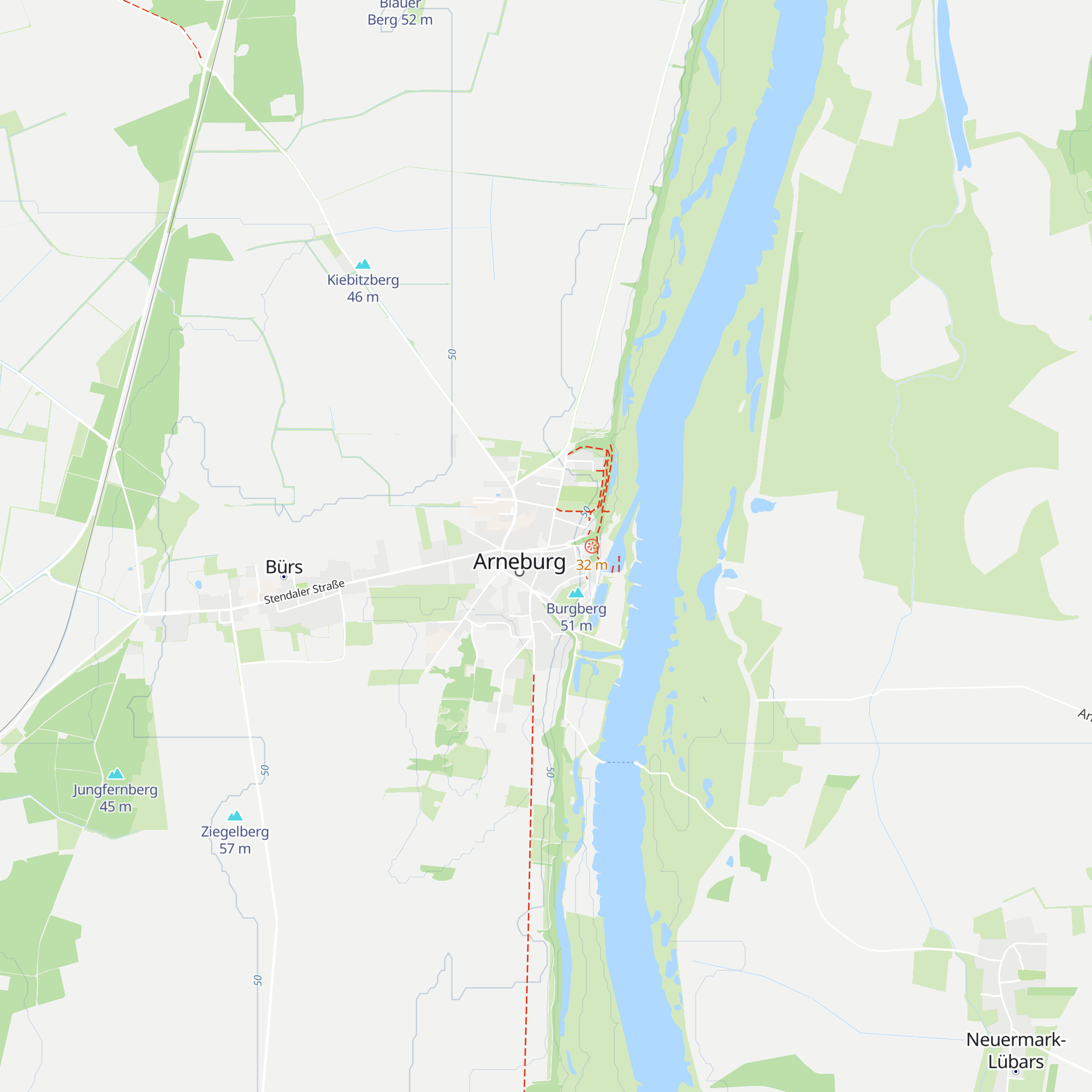 Tourismusbüro Arneburg map