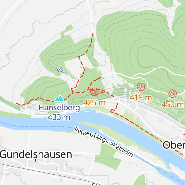 Map of Ludwig-Hanisch-Hütte (Hanslberghütte)