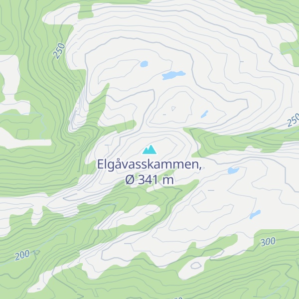 Map of Elgåvasskammen, Ø