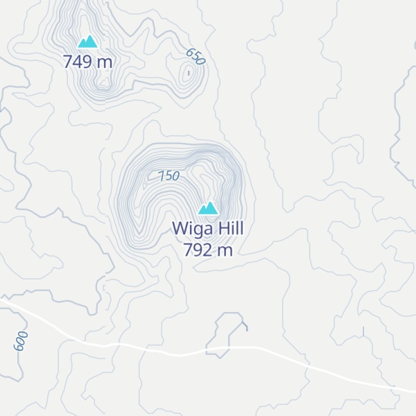 Map of Wiga Hill