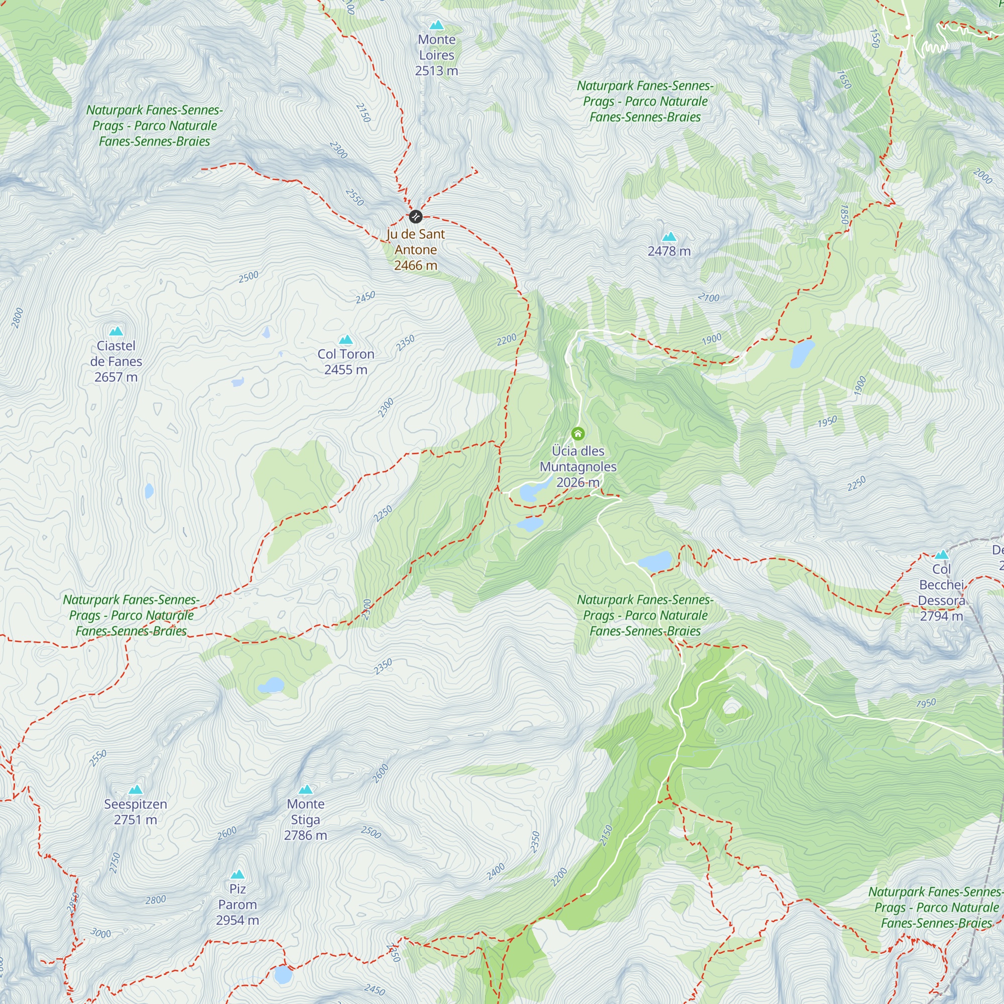 Picia Capela de Fanes map