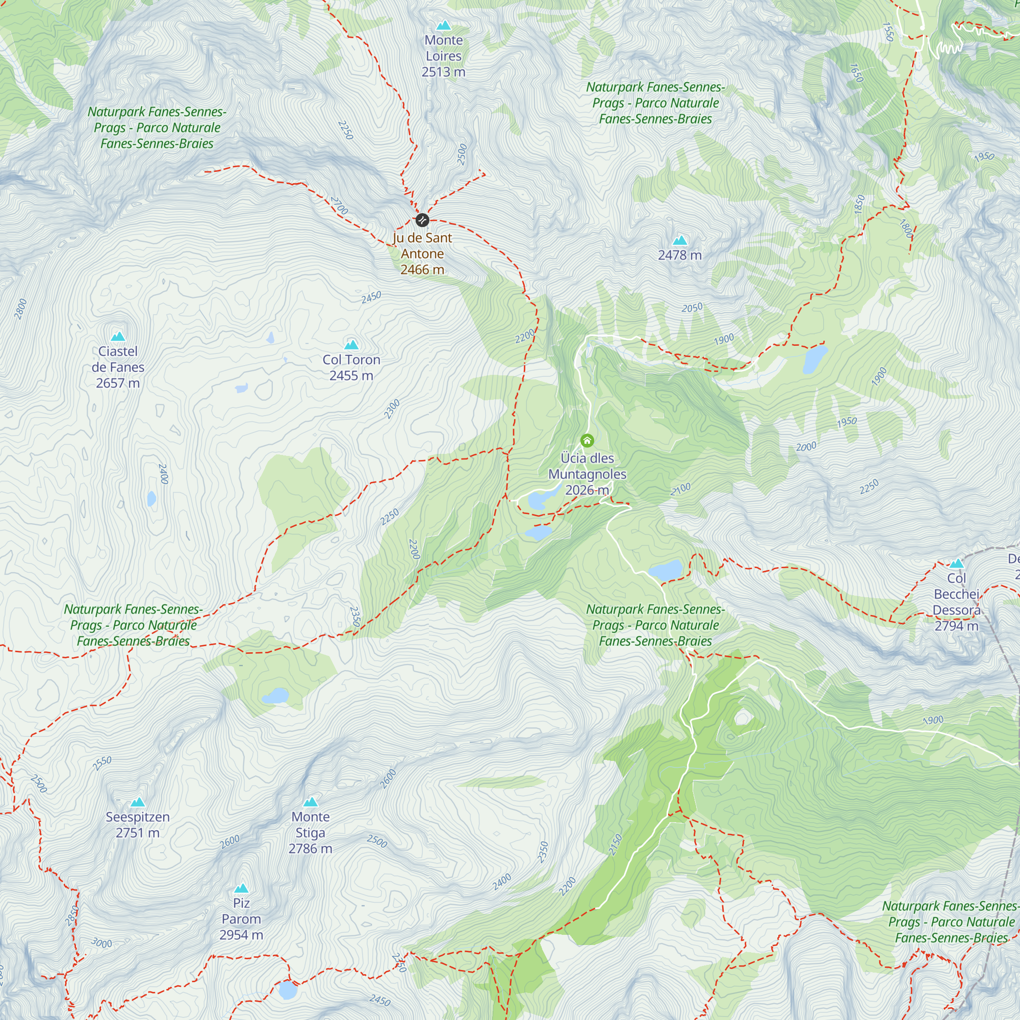 Picia Capela de Fanes map
