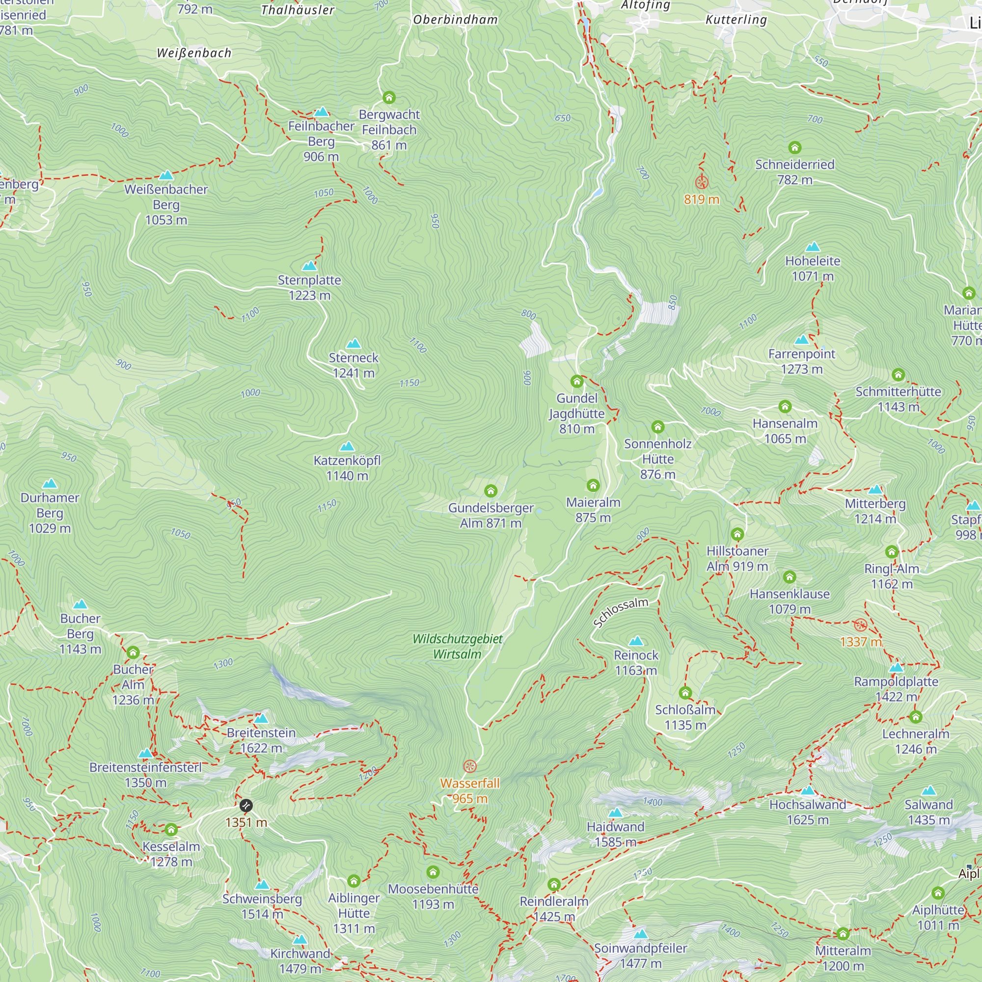 Gundelsberger Alm map