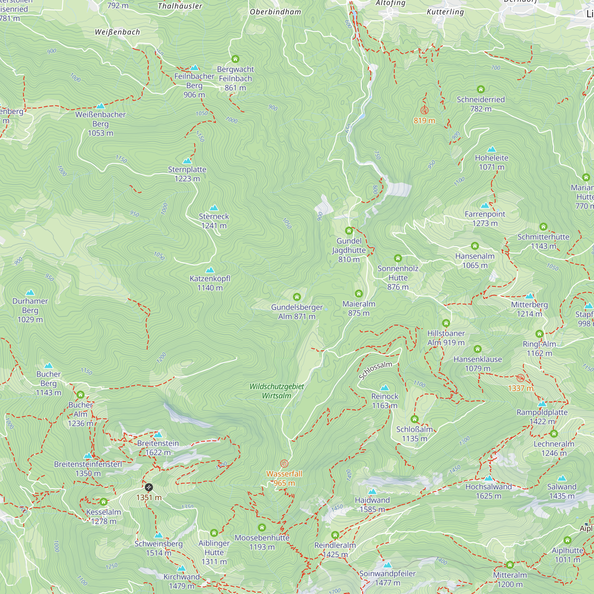 Gundelsberger Alm map