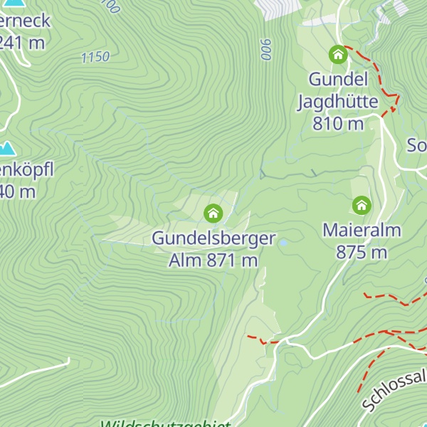Map of Gundelsberger Alm