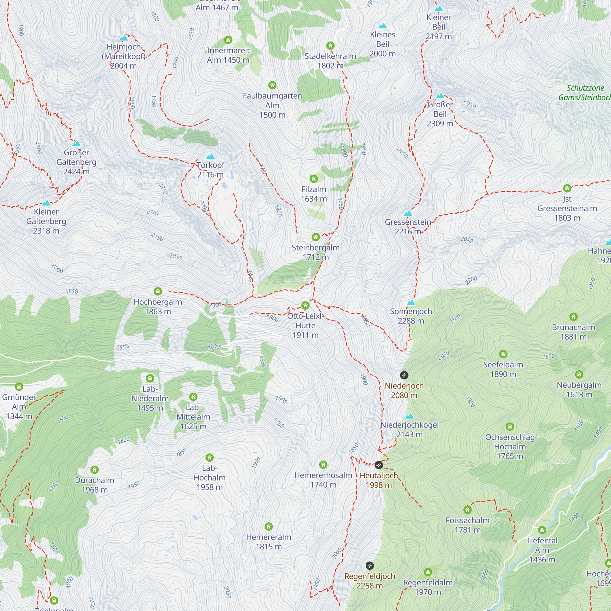 Otto-Leixl-Hütte map