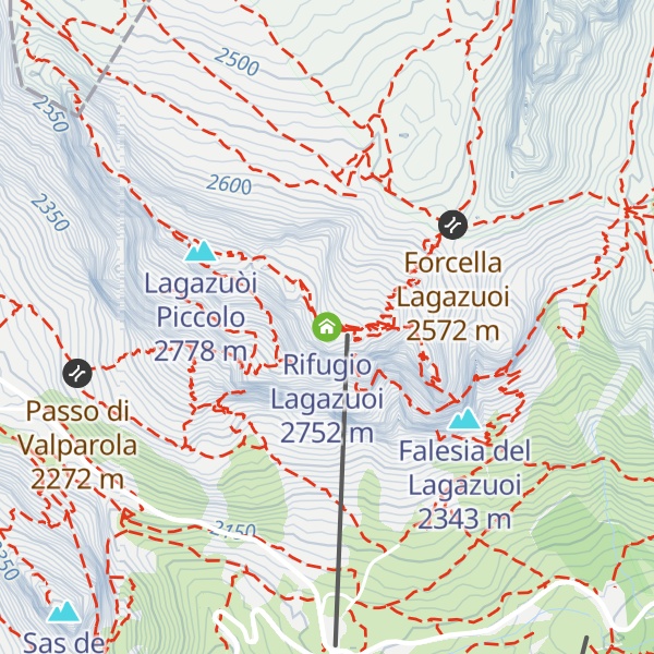 Map of Rifugio Lagazuoi