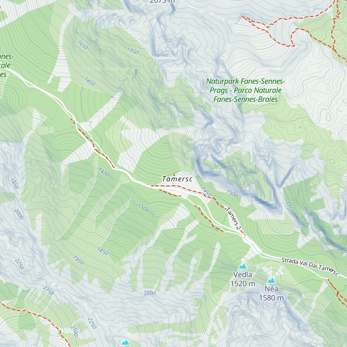 Mountain Lodge Tamersc Nebenhaus map