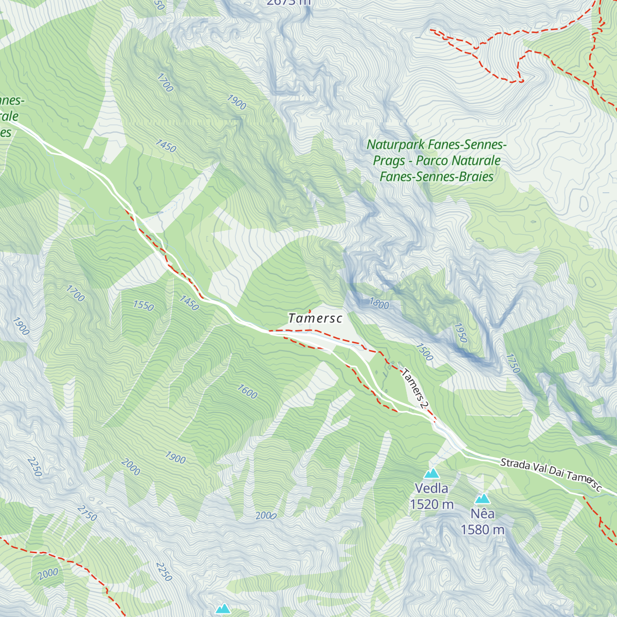 Mountain Lodge Tamersc Nebenhaus map
