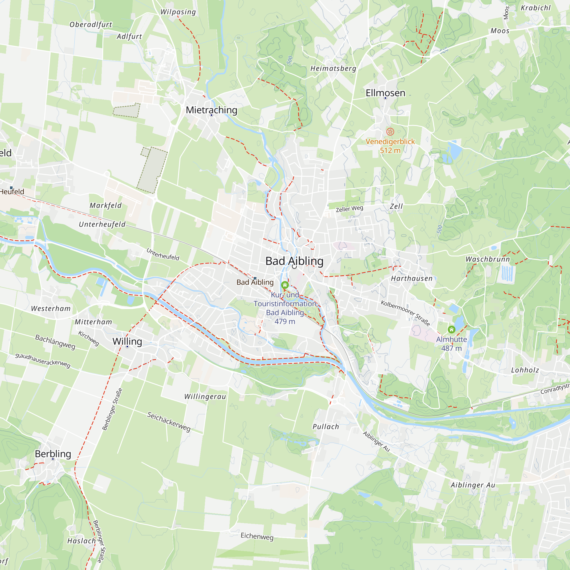 Kur- und Touristinformation Bad Aibling map