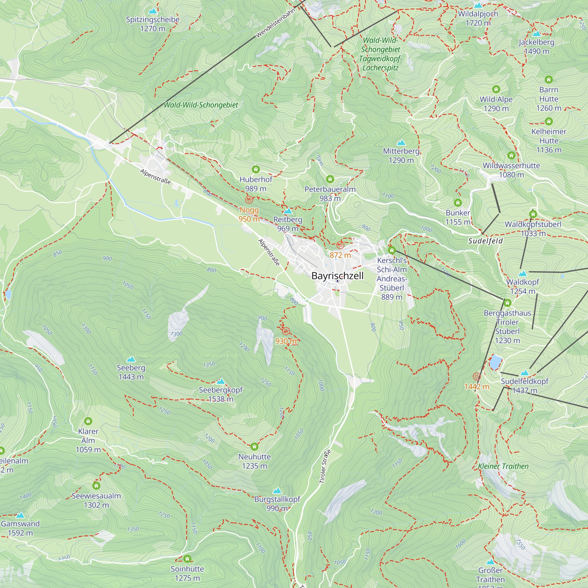 Vereinsheim T.C. Bayrischzell map