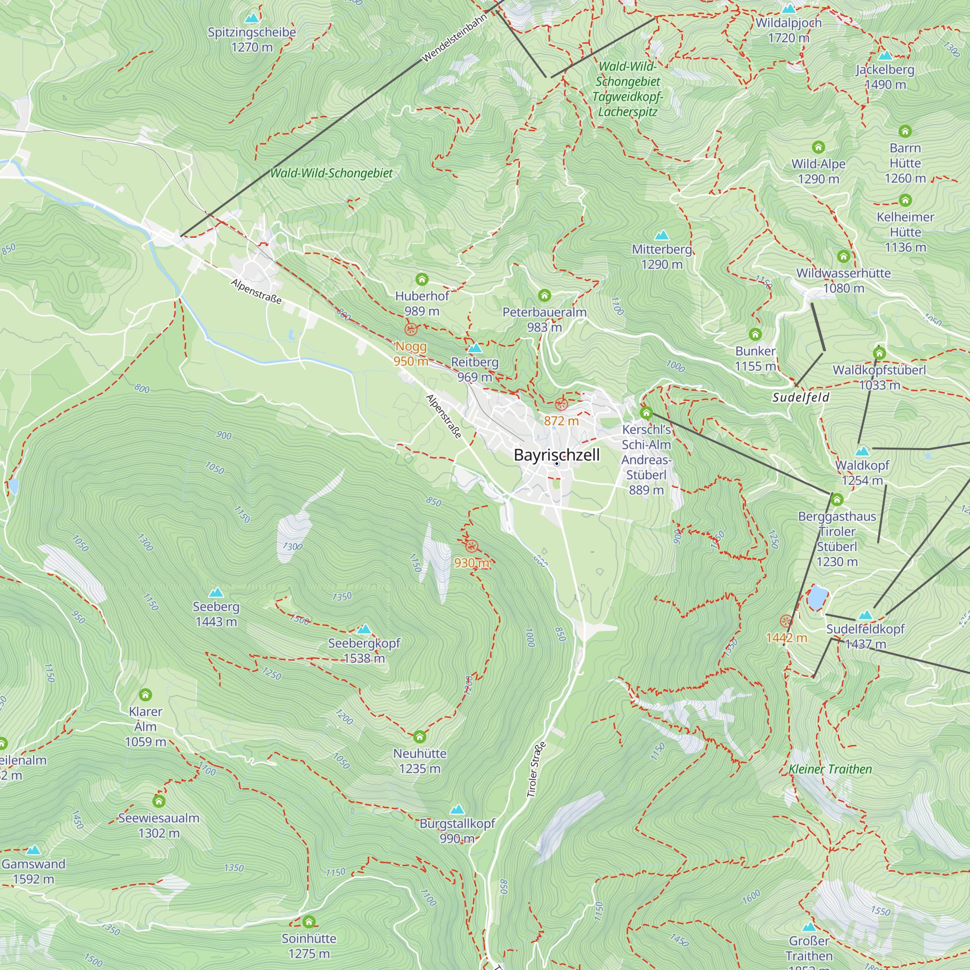 Vereinsheim T.C. Bayrischzell map