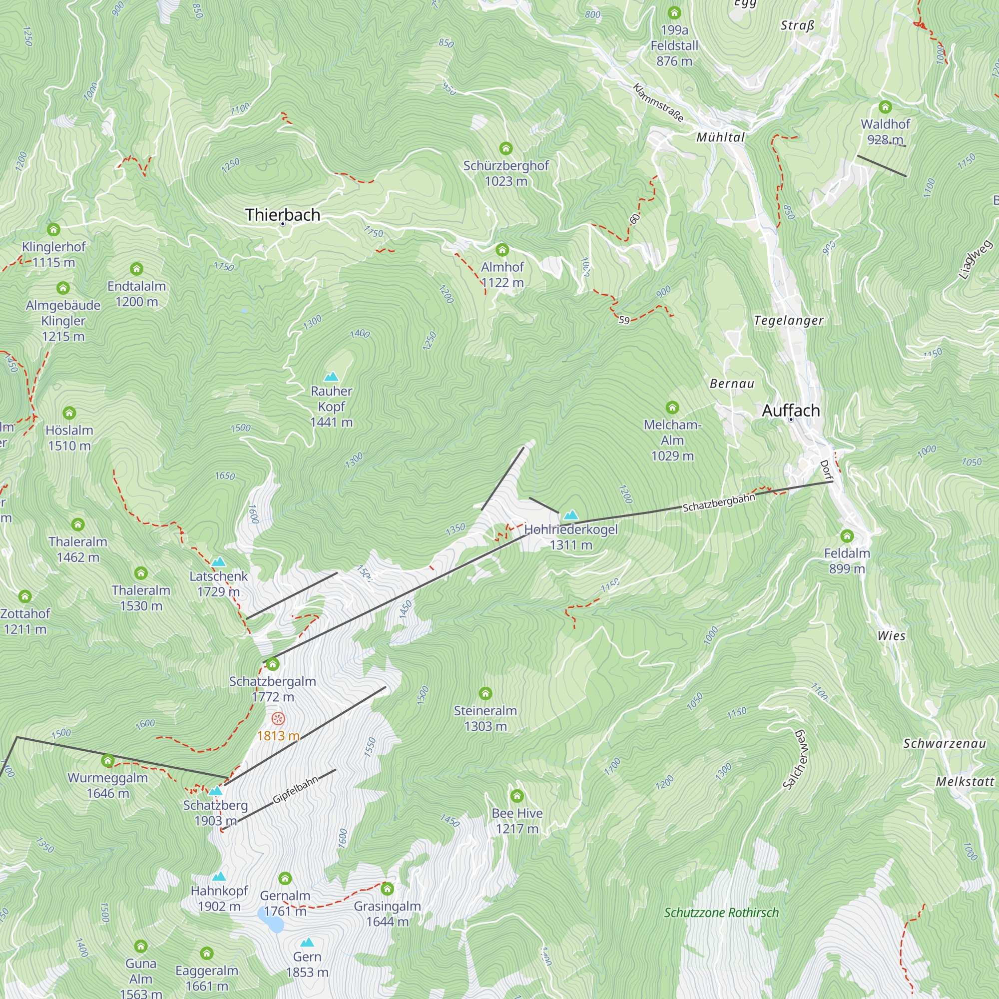 Hohlriederalm map