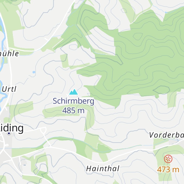 Map of Hubertushütte
