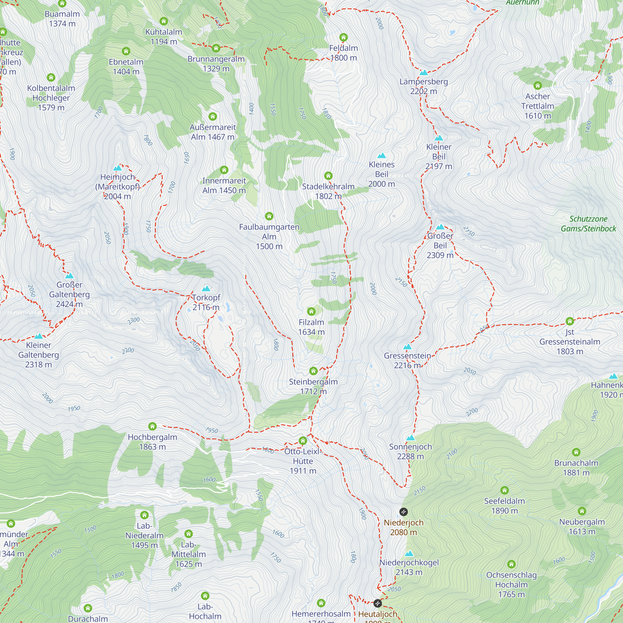 Filzalm map