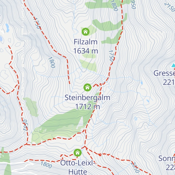 Map of Steinbergalm