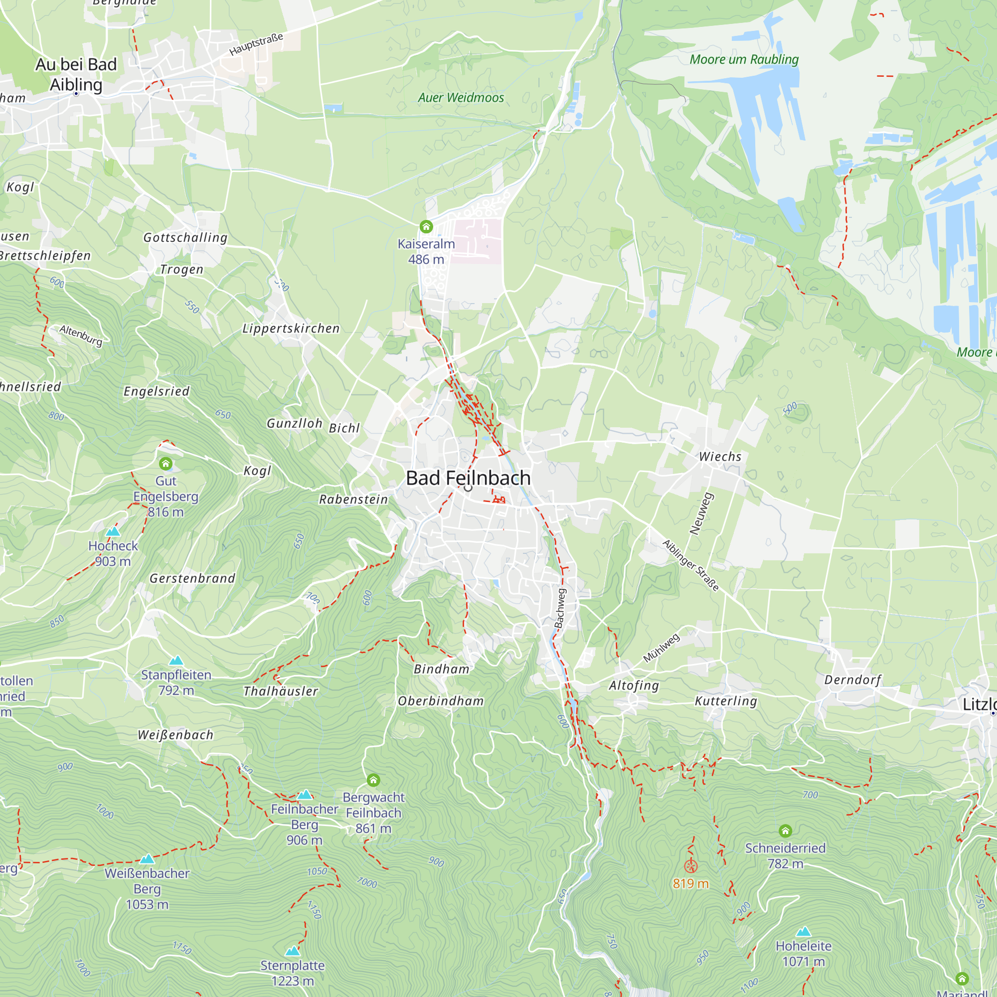 Kur- und Gästeinformation Bad Feilnbach map