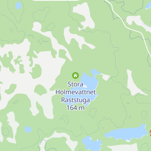 Map of Stora Holmevattnet Raststuga