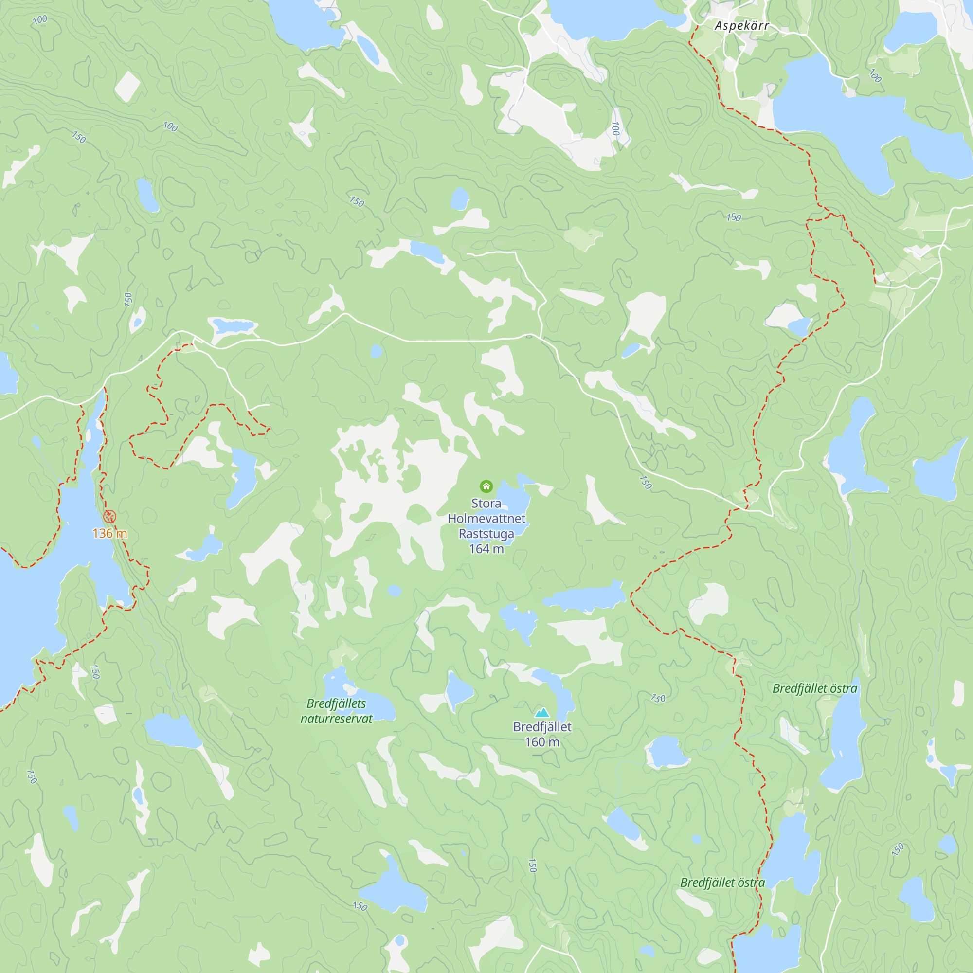 Stora Holmevattnet Raststuga map