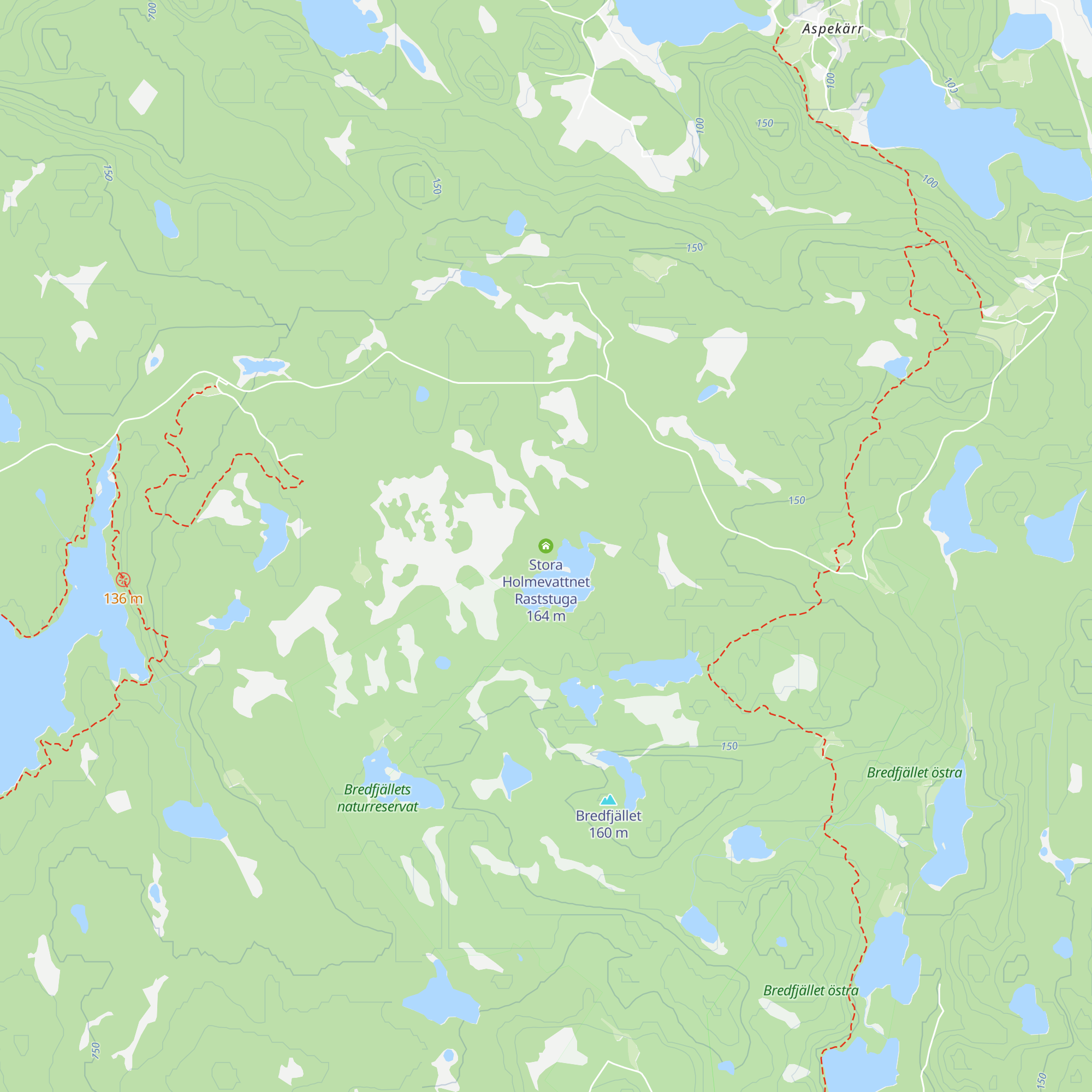 Stora Holmevattnet Raststuga map