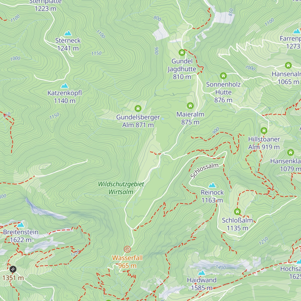 Wirtsalm map