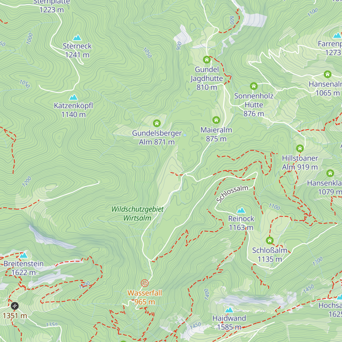 Wirtsalm map