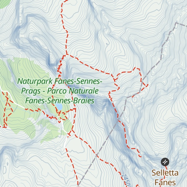 Map of Piza Scotoni - Cima Scotoni
