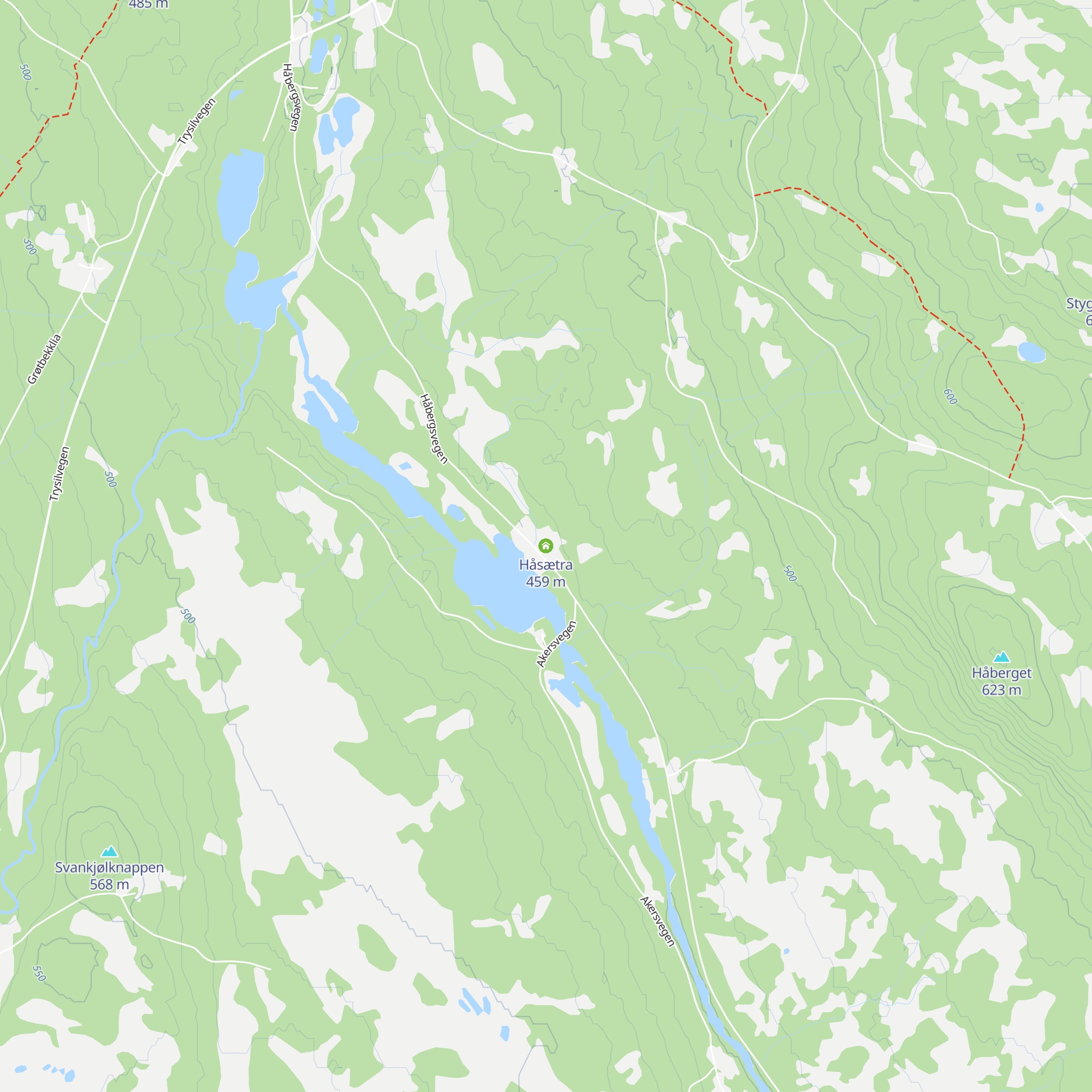 Håsætra map
