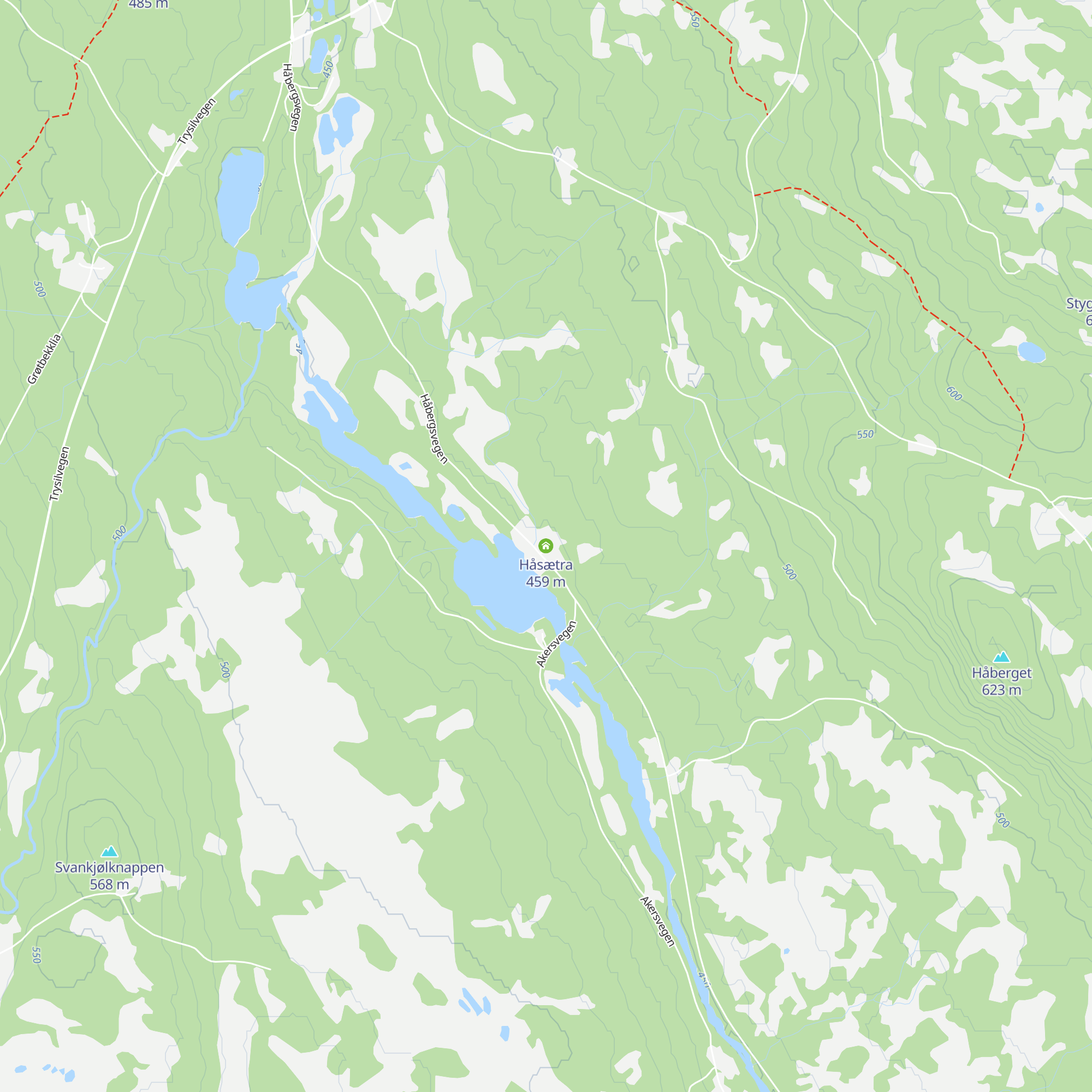 Håsætra map