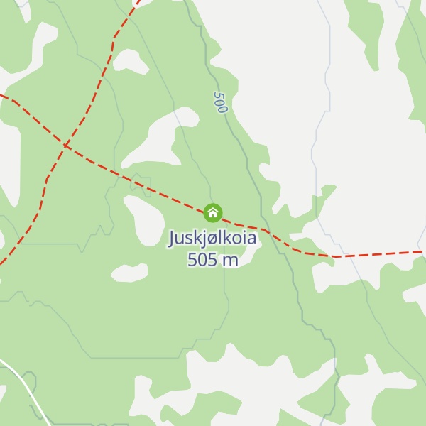 Map of Juskjølkoia