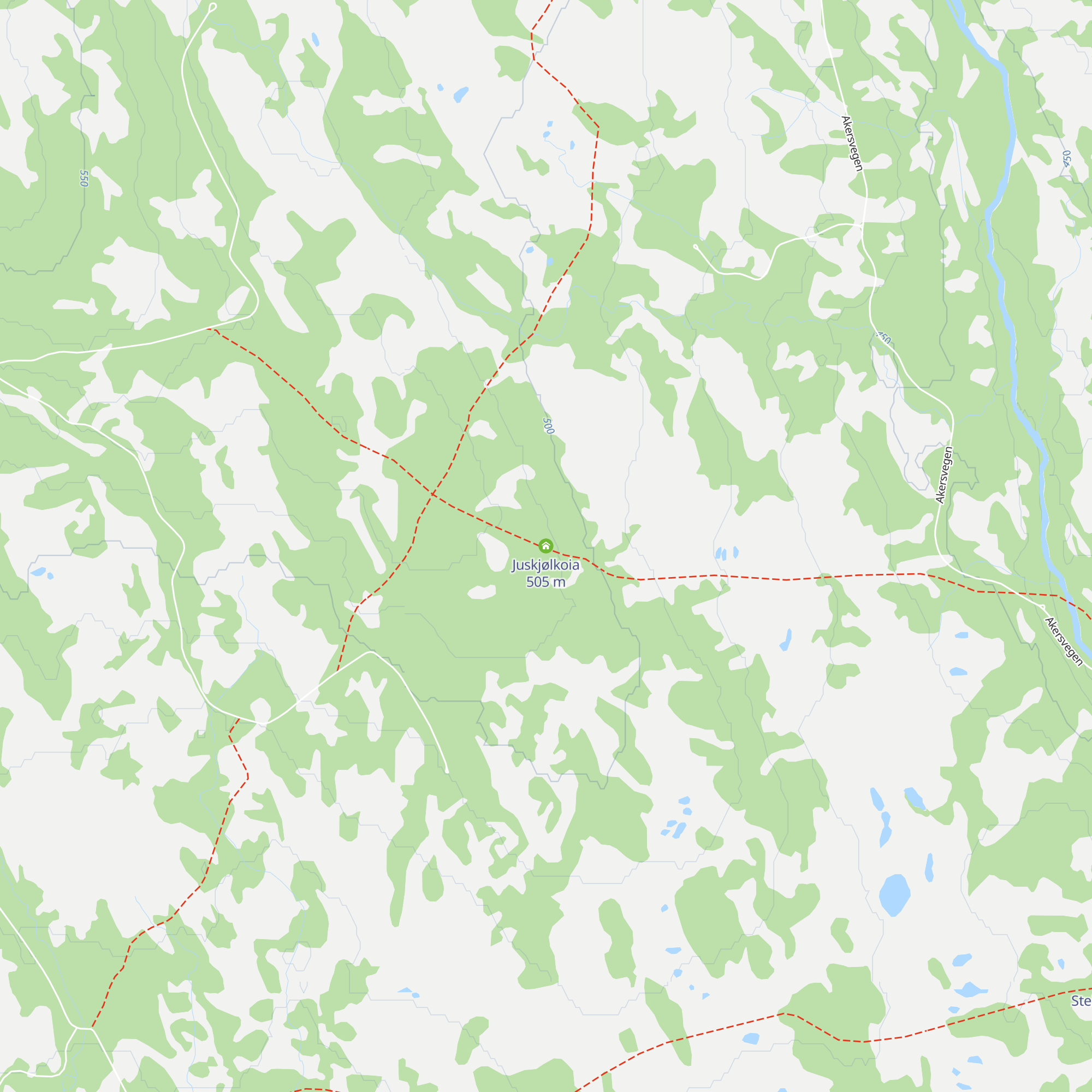 Juskjølkoia map
