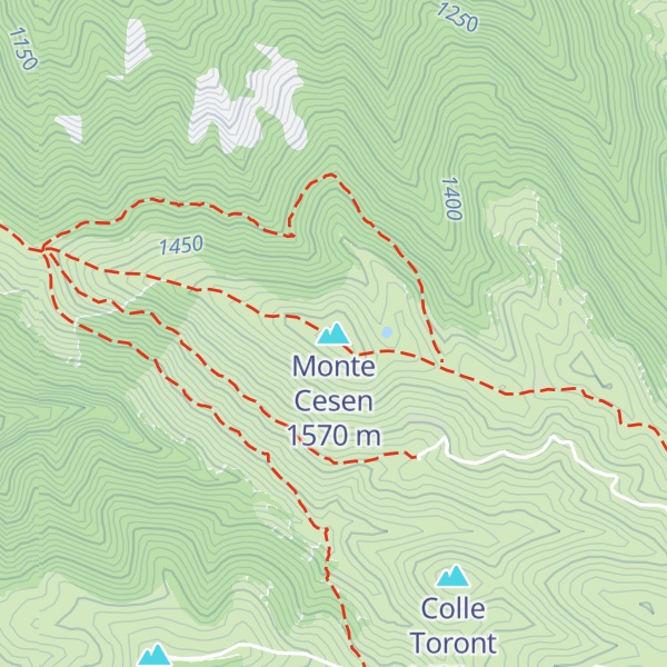 Map of Monte Cesen