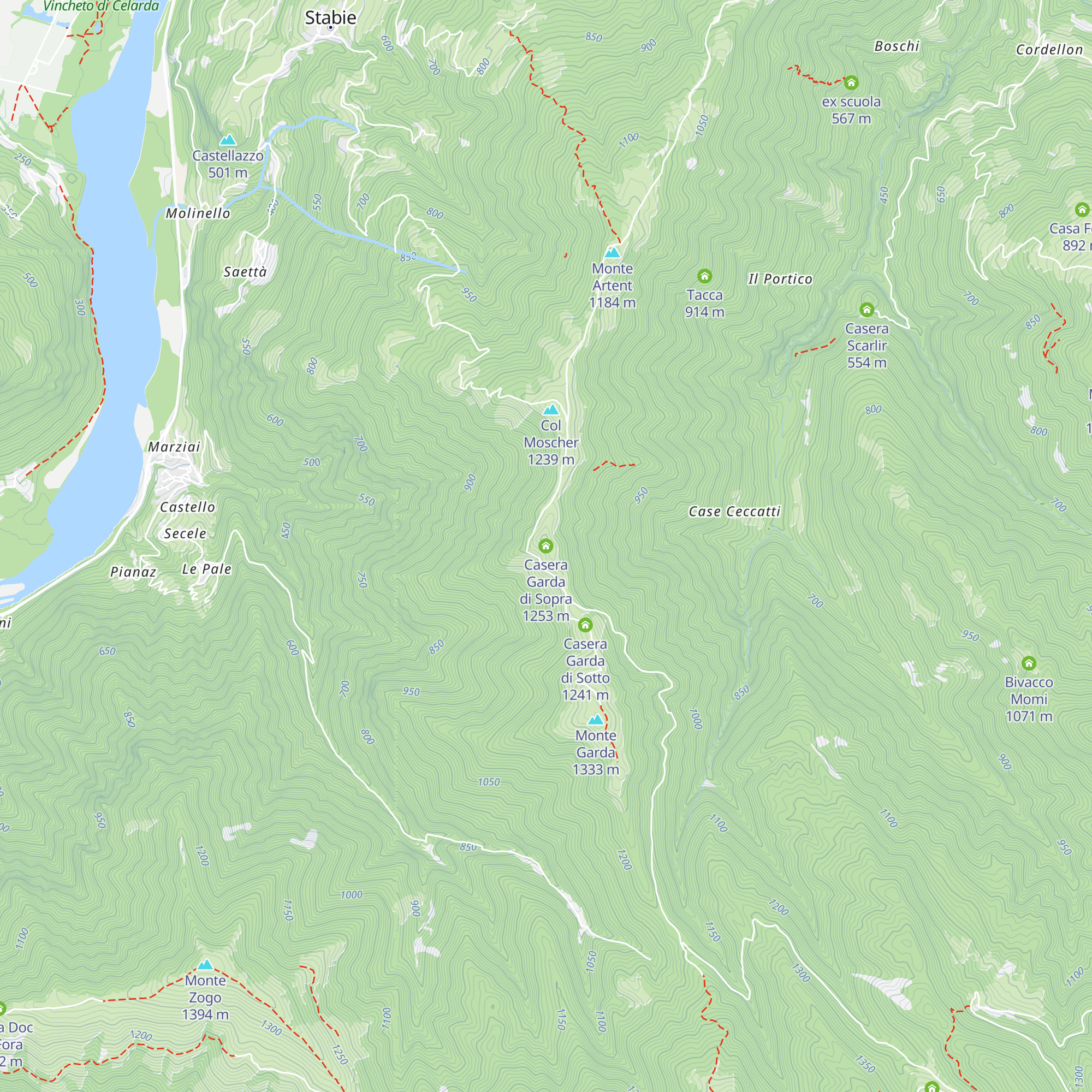 Casera Garda di Sopra map