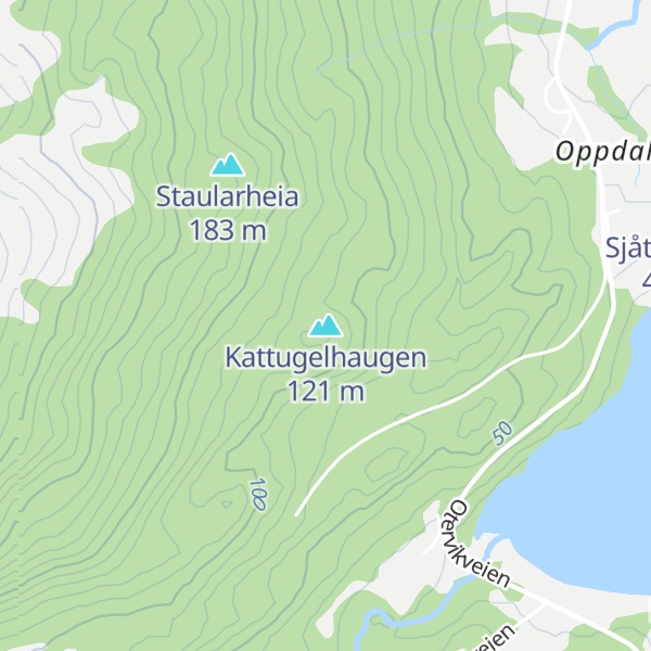 Map of Kattugelhaugen