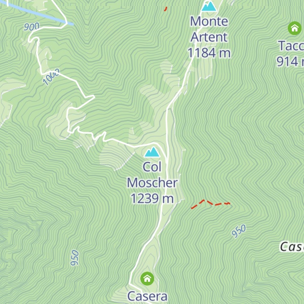 Map of Col Moscher