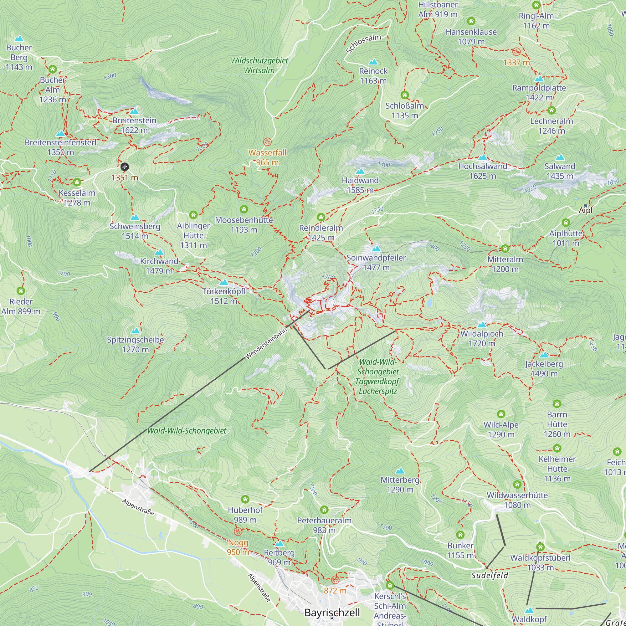 Wendelsteinhaus map