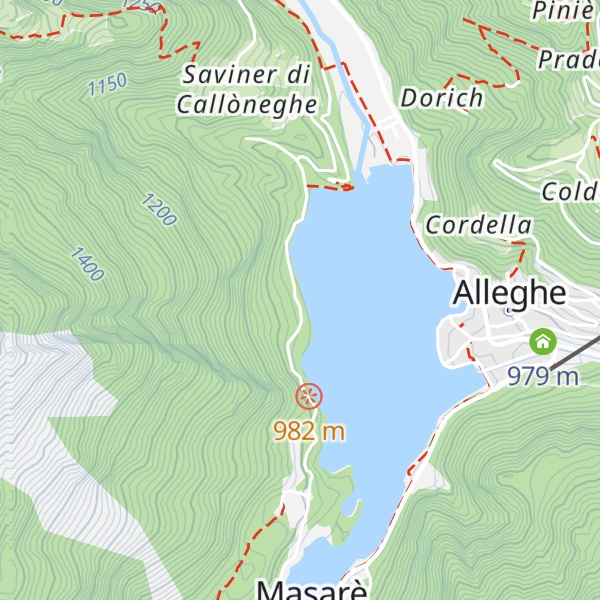 Map of Appartamenti Chalet al Lago