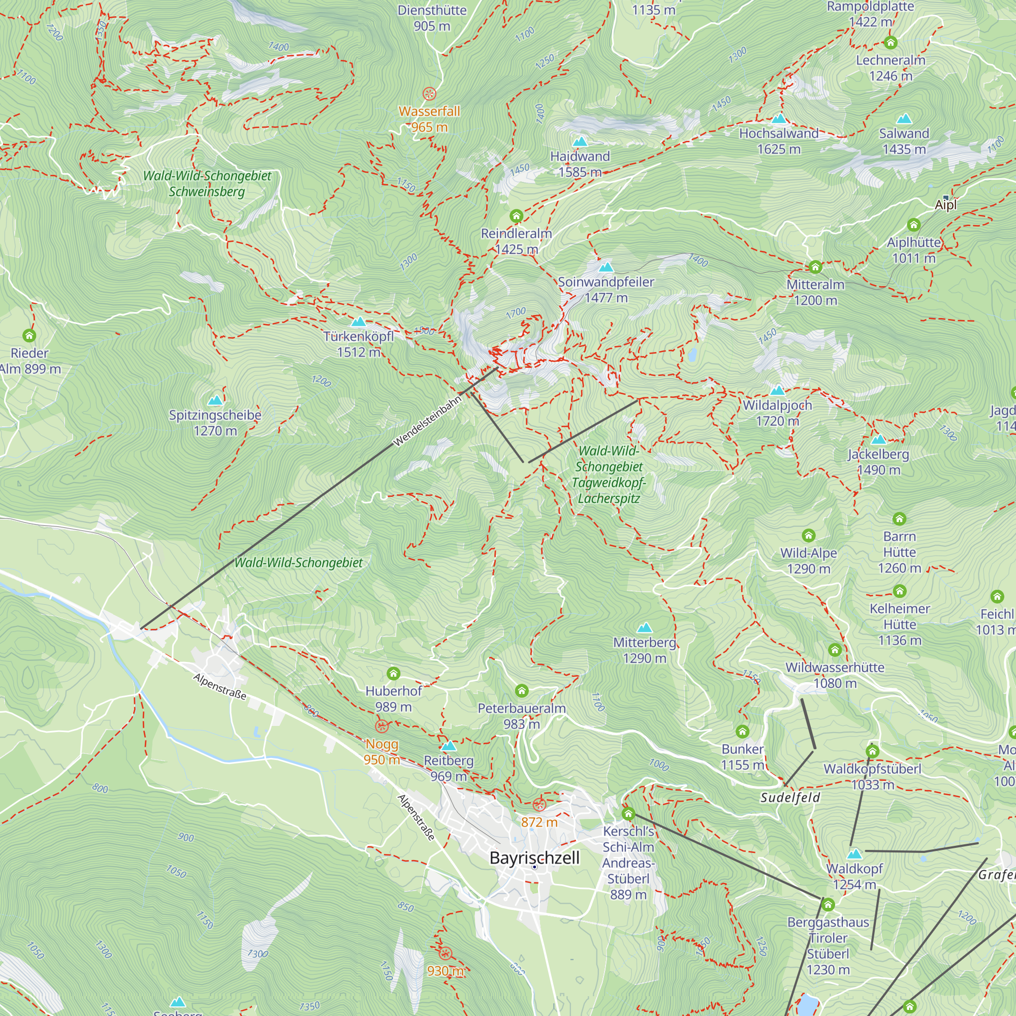 Siglhütte map