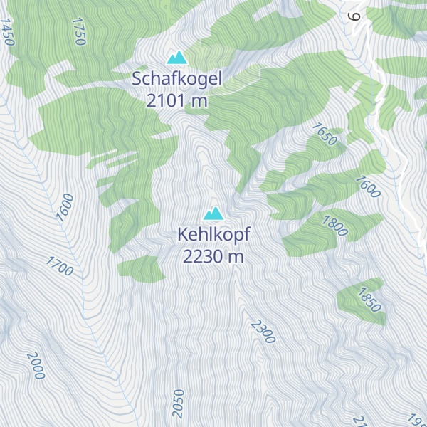 Map of Kehlkopf