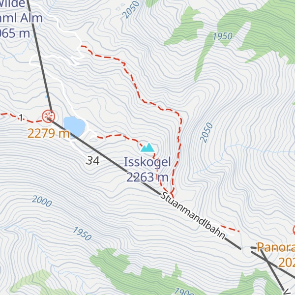 Map of Isskogel