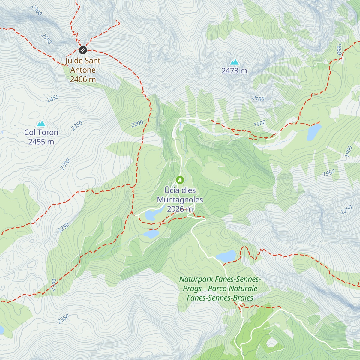 Ücia dles Muntagnoles map